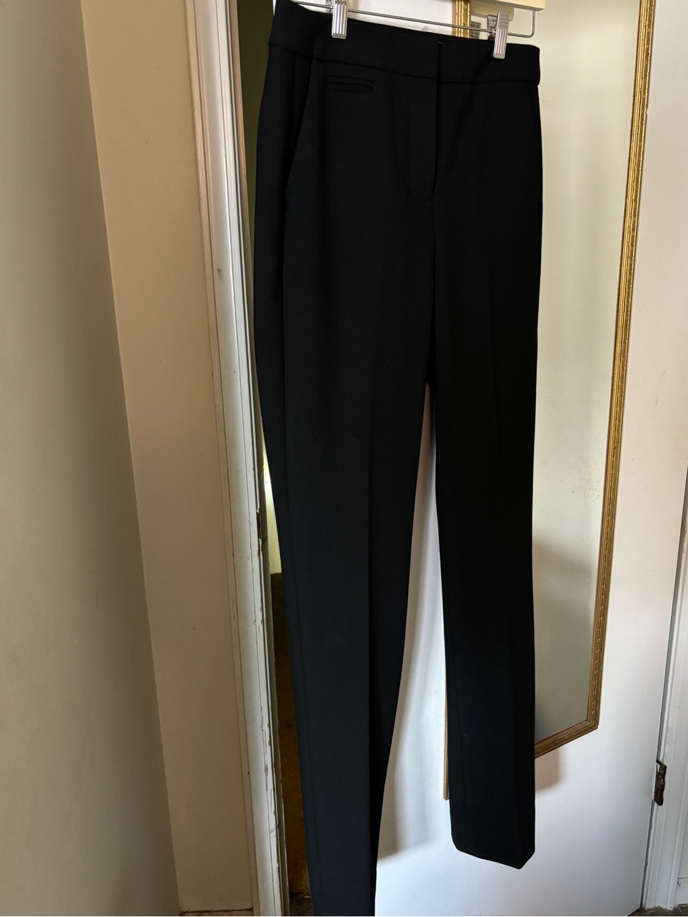 NWT J.Crew Going-Out Slim Pant Four-Season Stretch Back Zipper Hem Black 4T